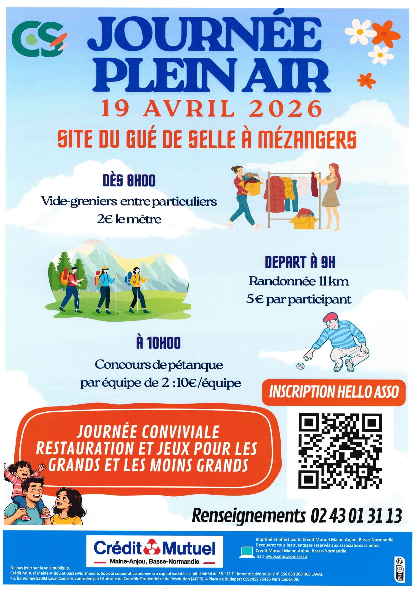 Journée plein air à Mézangers 19 avril 2026